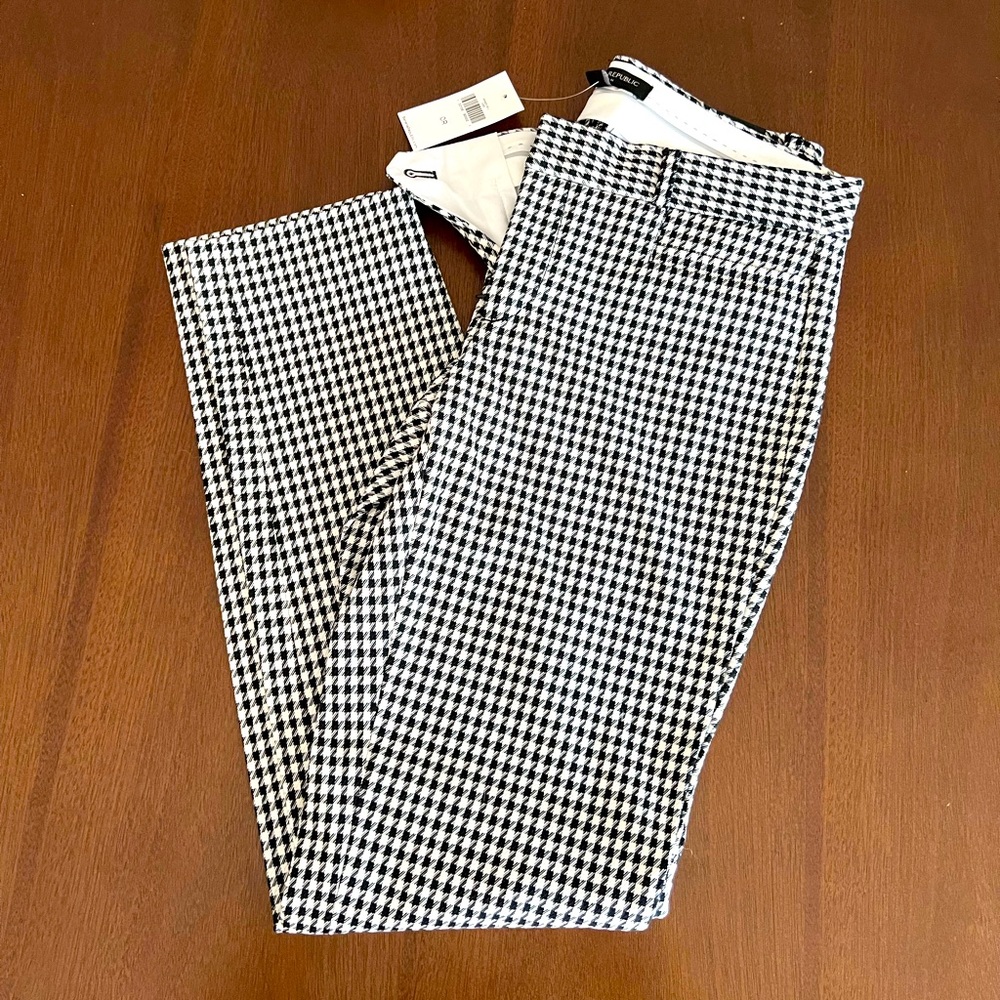 NWT Banana Republic Houndstooth Sloan